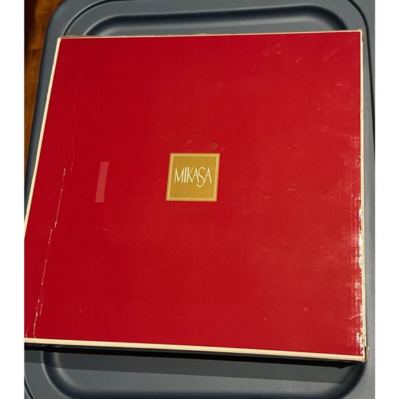 Mikasa Angel Music Star Crystal Serving Platter 13" Christmas Holiday Party NEW - Picture 5 of 9